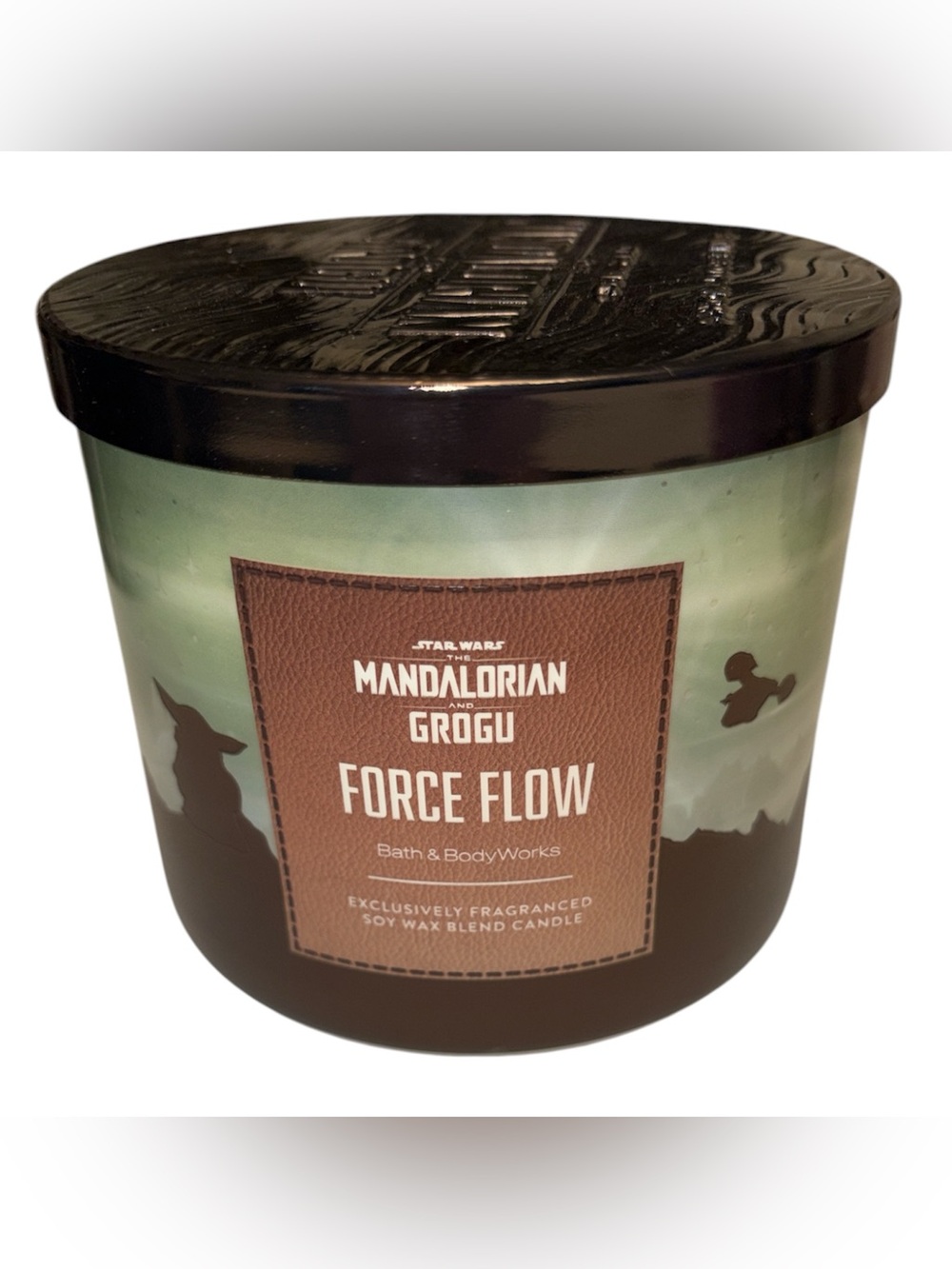 Bath & Body Works The Mandalorian & Grogu Force Flow Candle 3 wick 14.5 oz NWT